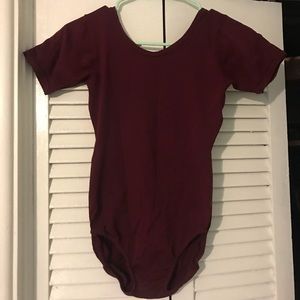 Maroon leotard